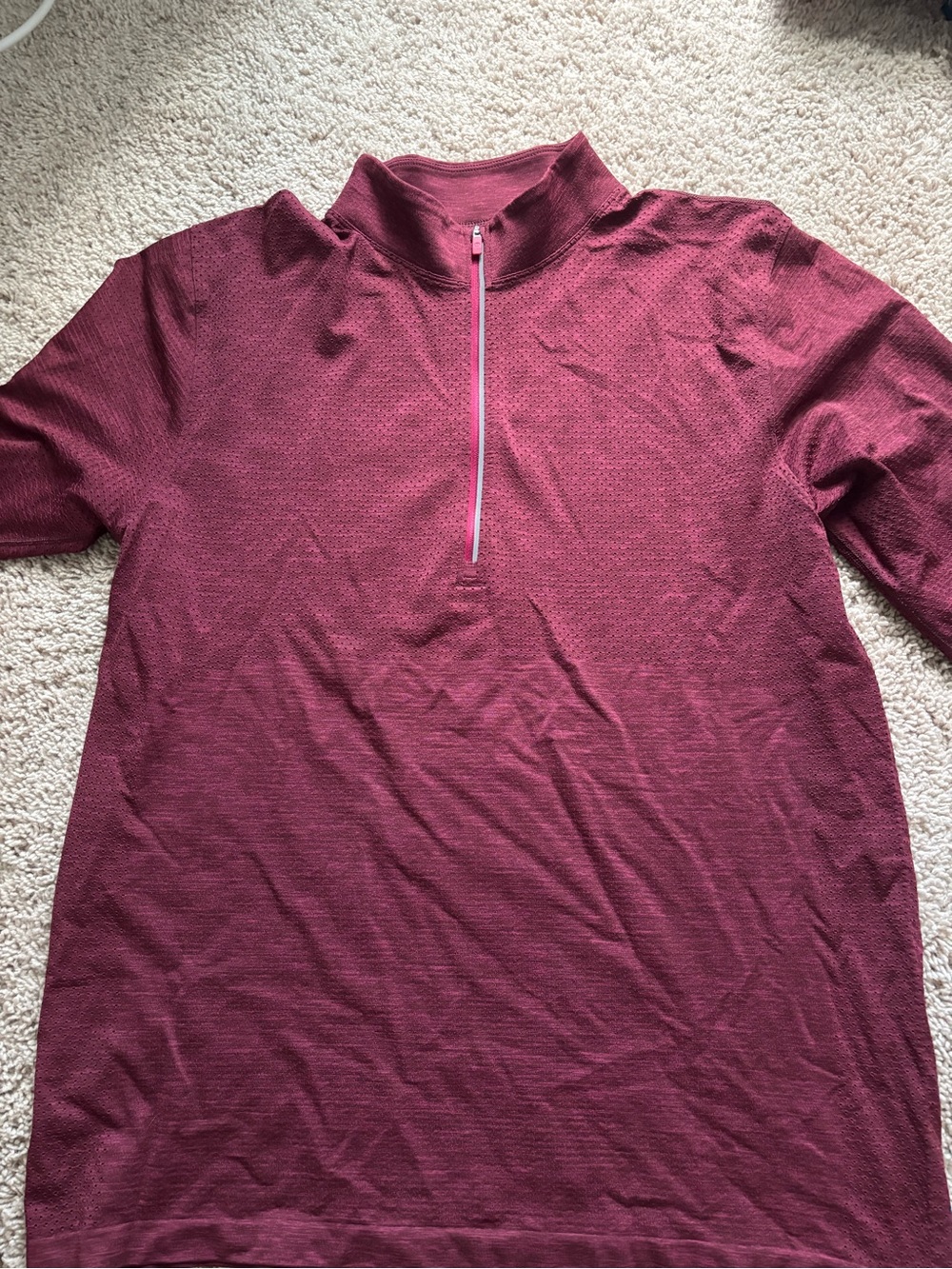 lululemon athletica Men's Zip-Up Sweater in Burgundy